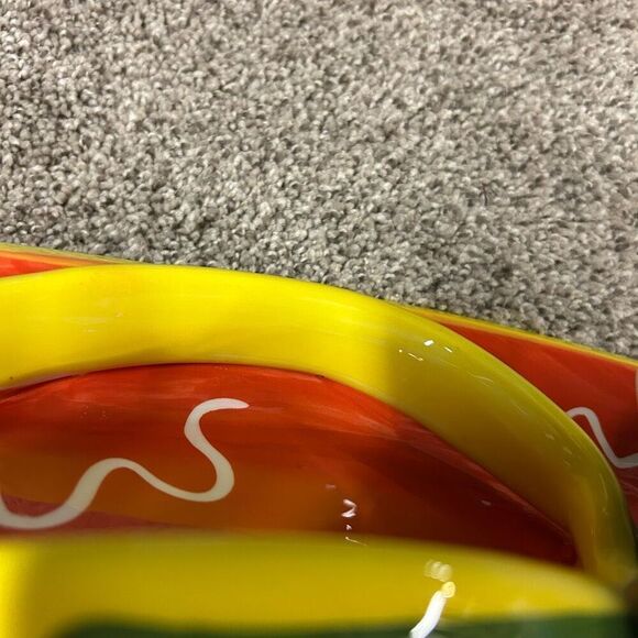 Dennis East Flip Flop Chip & Dip Serving Board Tray - Picture 3 of 7